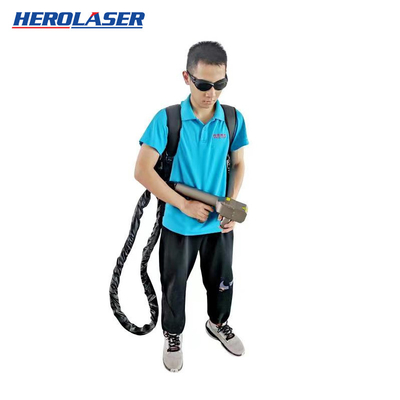 Portable Backpack Mobile Laser Rust Remover Machine Herolaser Cleaning
