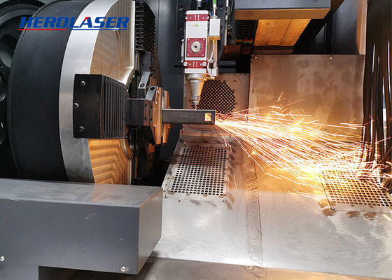20000W MAX Fiber Laser Tube Cutting Machine With Rotary Axis