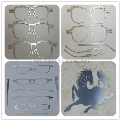 High Precision CNC Fiber Laser Cutting Machine For Glasses Purple Horn