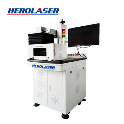 ISO Purple Horn Equipment Open Type Fiber Laser Marking Machine Air Cooling 1064nm